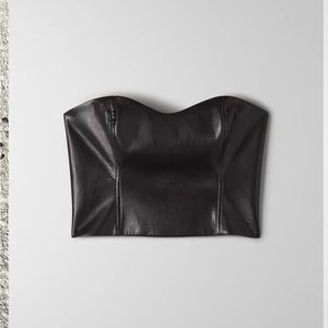 Aritzia Babaton Faux Leather Bustier